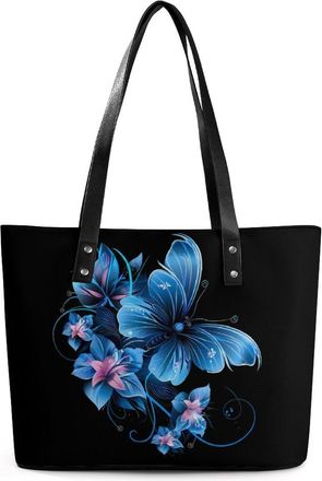 Generic Fashion Butterfly Printed Tote Bags for Women Cute Shoulder Purses Handbags