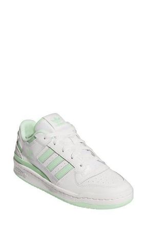 adidas Forum Low Basketball Sneaker in Cloud/Green Spark/White at Nordstrom Rack, Size 5