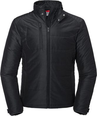 Russell Athletic Russell Heren Cross Gewatteerd Jasje (Zwart)