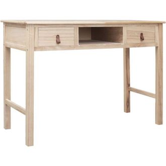 vidaXL Escritorio De Madera Color Natural 110x45x76 Cm Vidaxl
