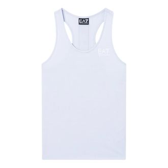 Emporio Armani Sleeveless Tops, female, Blue, Size: XS Tanktops