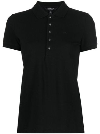 Lauren Ralph Lauren Poloshirt met geborduurd logo - Zwart