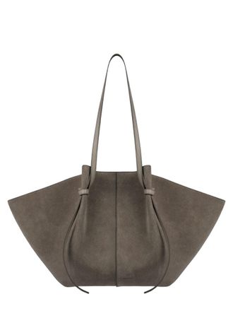 Yuzefi Womens Shoulder Bag Mochi Beige Leather