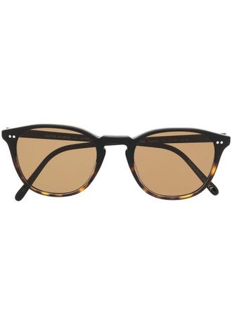 Oliver Peoples Occhiali da sole tondi Forman L.A - Nero