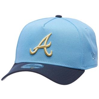 New Era Womens Atlanta Braves Braves 9Forty A-Frame Cap - Adult Blue/Navy/Gold