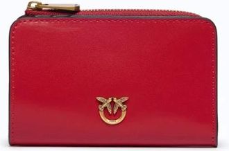 Pinko Pinko - Mini Portemonnee - Dames - Accessoires - Rood - Maat: ONE Size Zijde