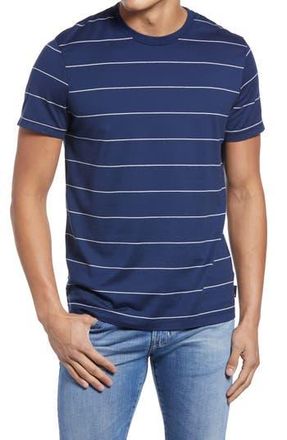 AG - Adriano Goldschmied Bryce Stripe T-Shirt in Midnight Berlin/ivory Dust at Nordstrom Rack, Size Xx-Large