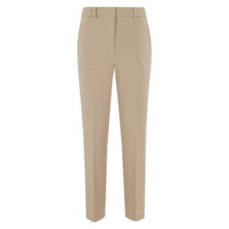 Circolo 1901 Carrot Fleece Broek - Dames - Slim Fit Broeken - Beige - S - Katoen - Broeken