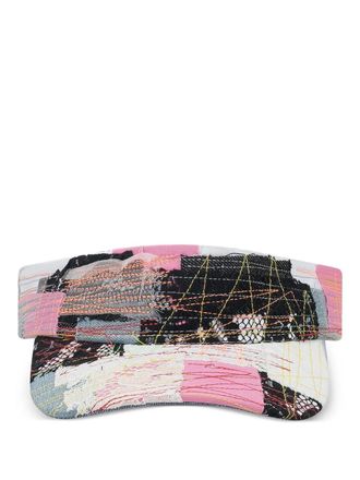 Who Decides War by Ev Bravado patchwork visor hat - men - Fabric - One Size - Pink