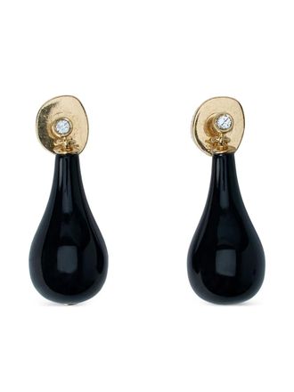 Toteme crystal-embellished earrings - Black