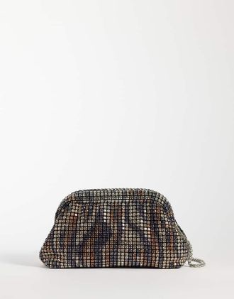 Sui Ava no silent nights pochette con cristalli animalier-Multicolore
