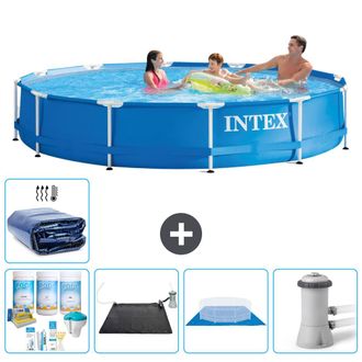 Intex Piscina Con Estructura Redonda - 366x76 Cm - 7-piezas S20440
