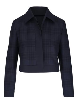Akris Lewitt checked jacket - Blue