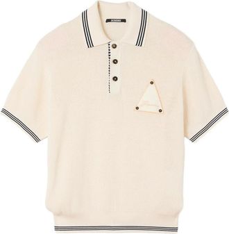 Jacquemus Le Polo Voilier Stripe-trim Polo Shirt