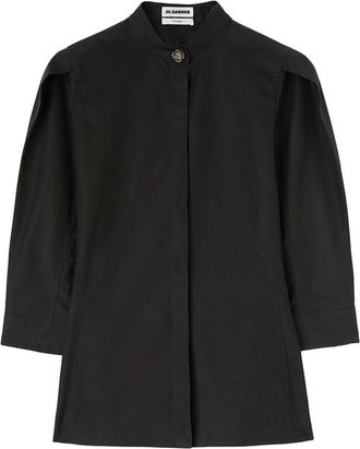 Jil Sander Saturday P.M. cotton shirt - women - Cotton - 32 - Black