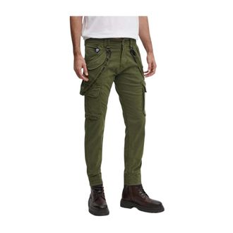 Alpha Industries Uomo, Pantaloni, Verde, W33, new
