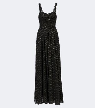 Ulla Johnson Abito lungo Anastasia in chiffon misto seta