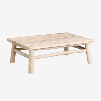 Sklum Sklum - Mesa De Centro Para Jard&iacute;n Rectangular 120x80 Cm En Madera De Teca Narel