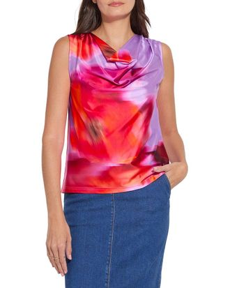 Lyss&eacute; Rosario Draped Printed Top