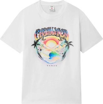 Casablanca Camiseta Cl&aacute;sica Heat Map - Tops - Hombre - Blanco - 2XL