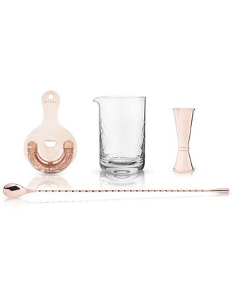 Viski Summit Copper Mixologist Barware Gift Set