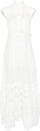Ermanno Scervino Womens Lace Cotton Long Dress