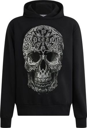 Philipp Plein Hoodie Sweatshirt Skull - Heren - Hoodies - Zwart - XL - Katoen - Hoodies & sweatvesten