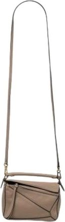 Loewe Pre-owned The Puzzle Shoulder Bag - - Pre-owned - Donna - Marrone - ONE SIZE