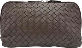 Bottega Veneta Brown Leather Pouch (Pre-Owned)