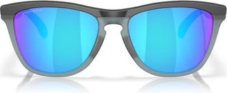 Oakley Frogskins Range 55mm Prizm Keyhole Sunglasses in Matte Black /Prizm Sapphire at Nordstrom