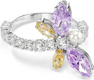Swarovski Libellenmotief Ring - Dames - Ringen - Veelkleurig - 50 MM - Accessoires