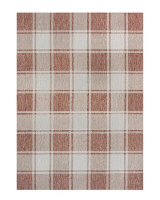 Jonathan Y Designs Jonathan Y Sabine Traditional Farmhouse Bold Gingham Indoor/Outdoor Area Rug