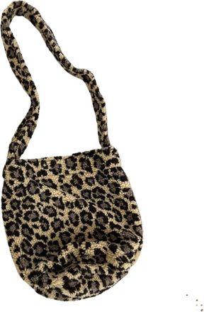 Generic Autumn and winter shoulder bag womens plush casual large-capacity crossbody bag(01,27 * 30cm)