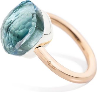 POMELLATO Nudo Classic Ring in Rose Gold/Blue Topaz at Nordstrom, Size 6.75