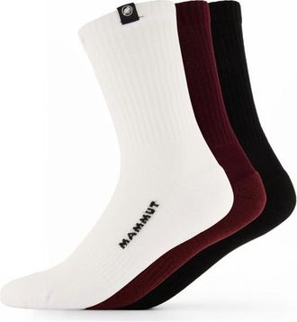 Mammut Everyday Crew 3-Pack Multifunktionssocken - Unisex | wei&szlig;
