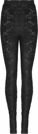 Balmain Baroque Patroon Leggings - Dames - Leggings - Zwart - XS - Leer - Broeken