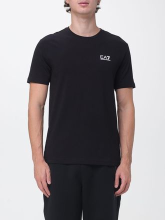 Emporio Armani T-shirt girocollo in jersey di cotone con logo stampato