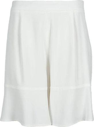 L'autre Chose L Autre Chose Acetate/Viscose Shorts - White