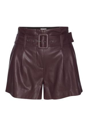 Lascana Shorts LASCANA, Damen, Gr. 36, N-Gr, rot (bordeaux), Web, Obermaterial: 100% Polyester. Beschichtung: 100% Polyurethan, unifarben, figurumspielend kur