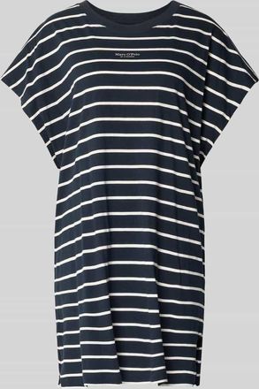 Marc O'Polo Regular Fit Nachthemd aus reiner Baumwolle in Dunkelblau, Gr&ouml;&szlig;e XL