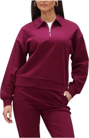 Calvin Klein Dames, Sweatshirts & Hoodies, Rood, Maat: M Katoen