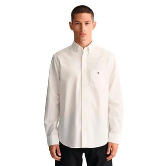 GANT Overhemden, Heren, Wit, L, Regular Classic Oxfrd Shirt