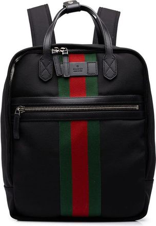 Gucci Pre-owned Gucci Techno Canvas Web Backpack Unisex MOR29TP0HLV3LE13