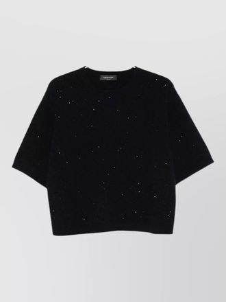 Fabiana Filippi wool blend sweater short sleeves round neck