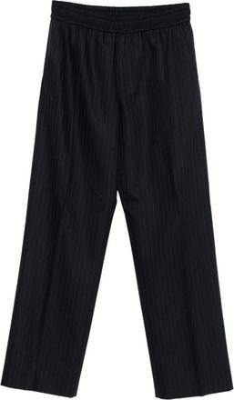 Golden Goose Pantaloni gessati con vita elasticizzata - Blu