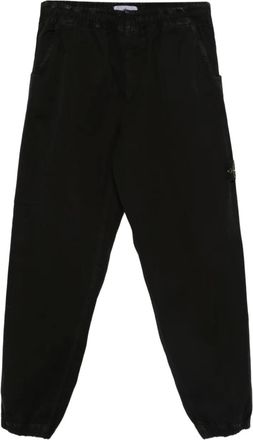 Stone Island logo-patch track pants - Black