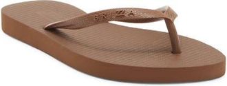 Arezzo Brizza Flip Flop in Brownie at Nordstrom, Size X-Large
