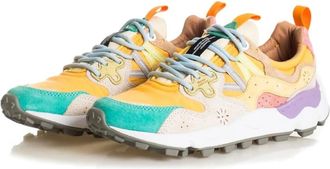 Flower Mountain Low-Top Sneaker - Sneakers Dark Greensalmon - Gr. 35 (EU) - in Grün - für Damen