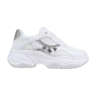 Guess Schoenen, Dames, Wit, 36 EU, Polyester, Harpaa Sneakers