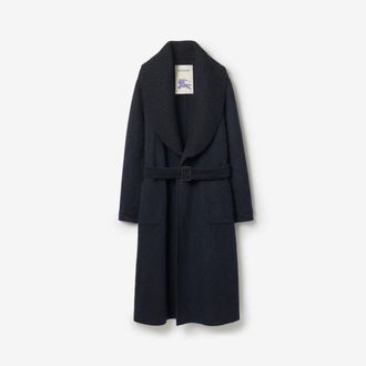 Burberry Wool Mohair Blend Coat, Size: 40